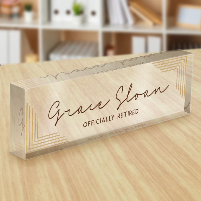 Personalized Office Desk Plaque