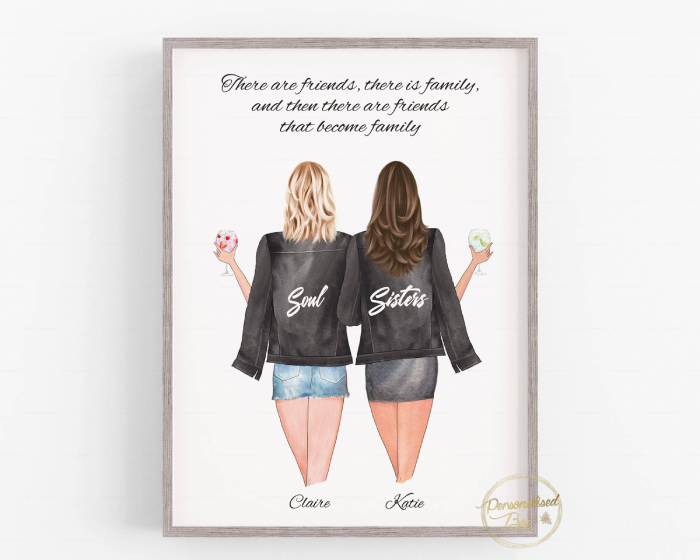 Personalized friendship print