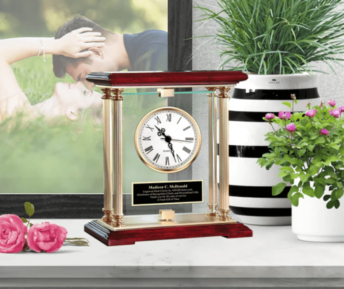 Engraved Anniversary Clock - Classic And Elegant