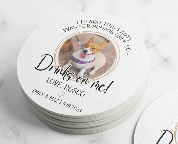 Customized Dog Coasters