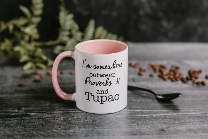 Funny or inspiring quote mug