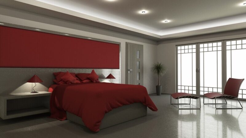 Ruby red bedding set